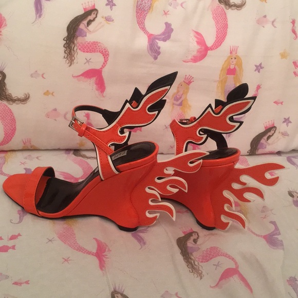 High heels flame /orange 6M - Picture 5 of 5